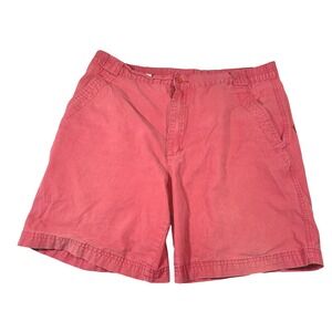 Van Heusen M 34-36 Red Cotton Chino Shorts 417 Relaxed Gorpcore Preppy Vintage